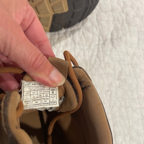 Ugg Brown and Black Lace-Up Boots - Picture 5 of 5